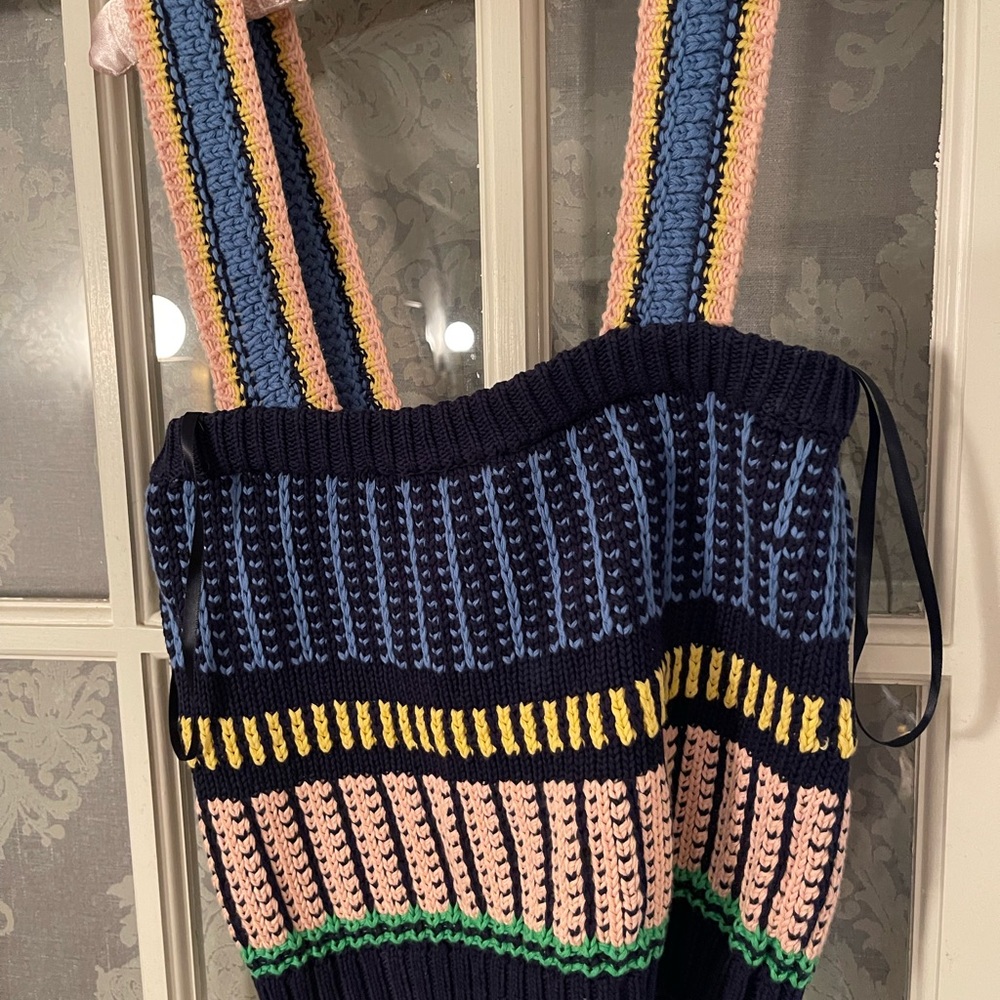 Veronica Beard Voya knit cropped tank